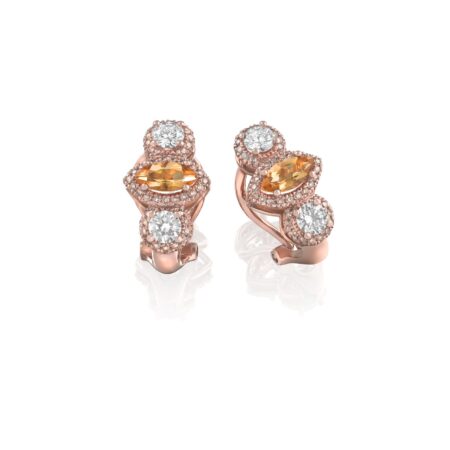 Pendientes Oro Rosa