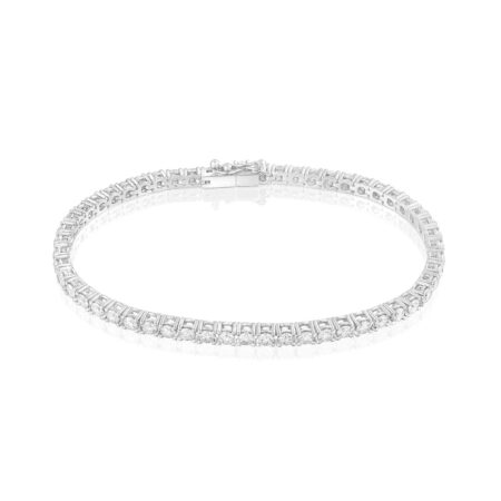 Pulsera de oro blanco