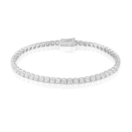 Pulsera de oro blanco