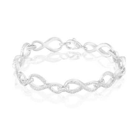 Pulsera de oro blanco