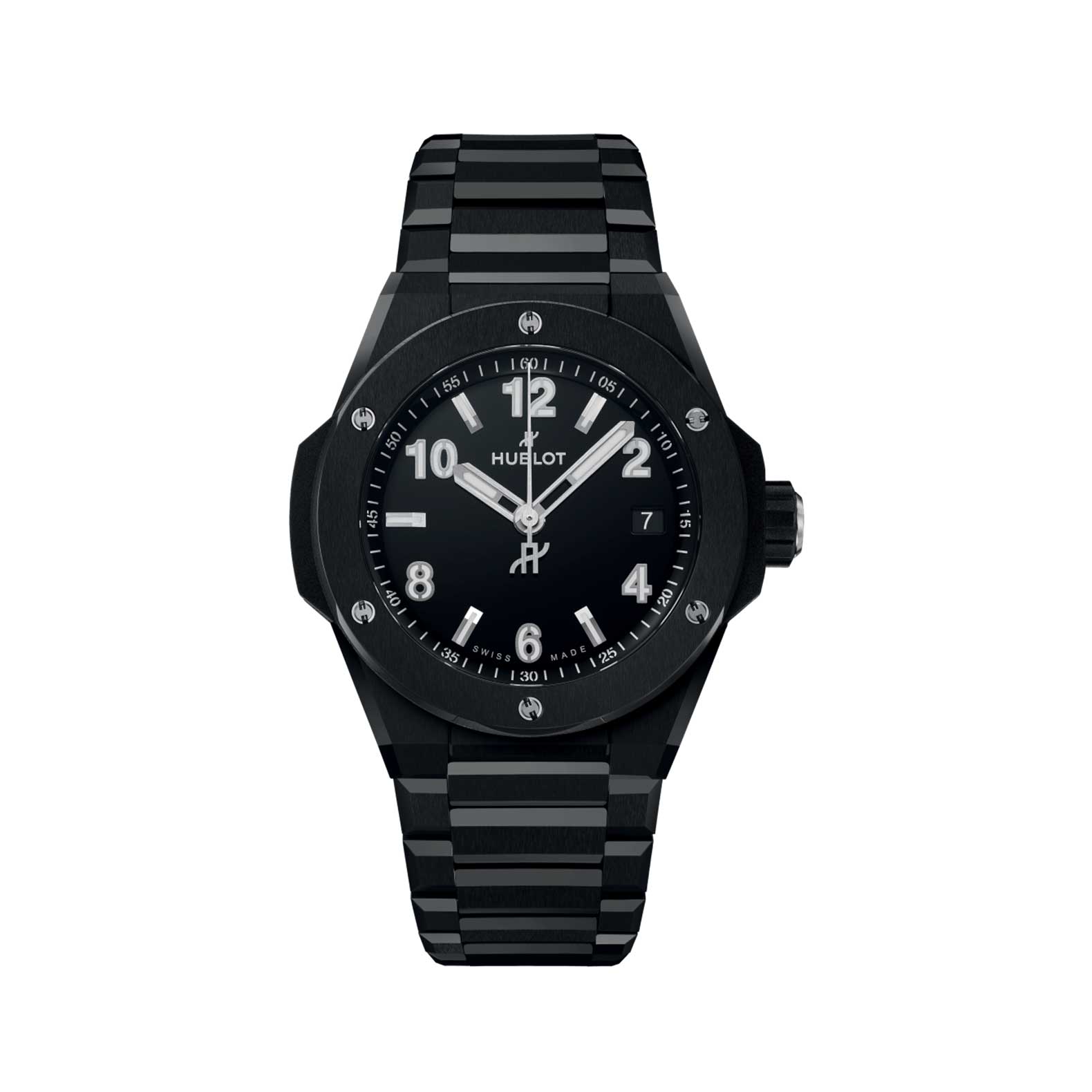 HUBLOT BIG BANG INTEGRATED TIME ONLY BLACK MAGIC