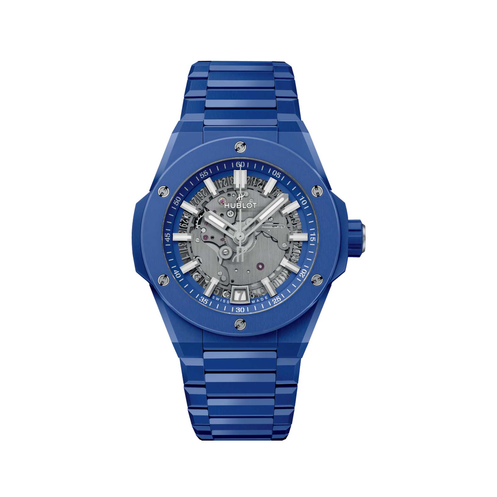 HUBLOT BIG BANG INTEGRATED TIME ONLY BLUE INDIGO CERAMIC