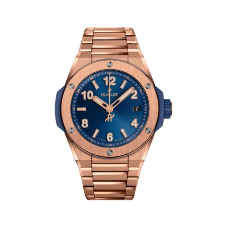 HUBLOT BIG BANG INTEGRATED TIME ONLY KING GOLD BLUE