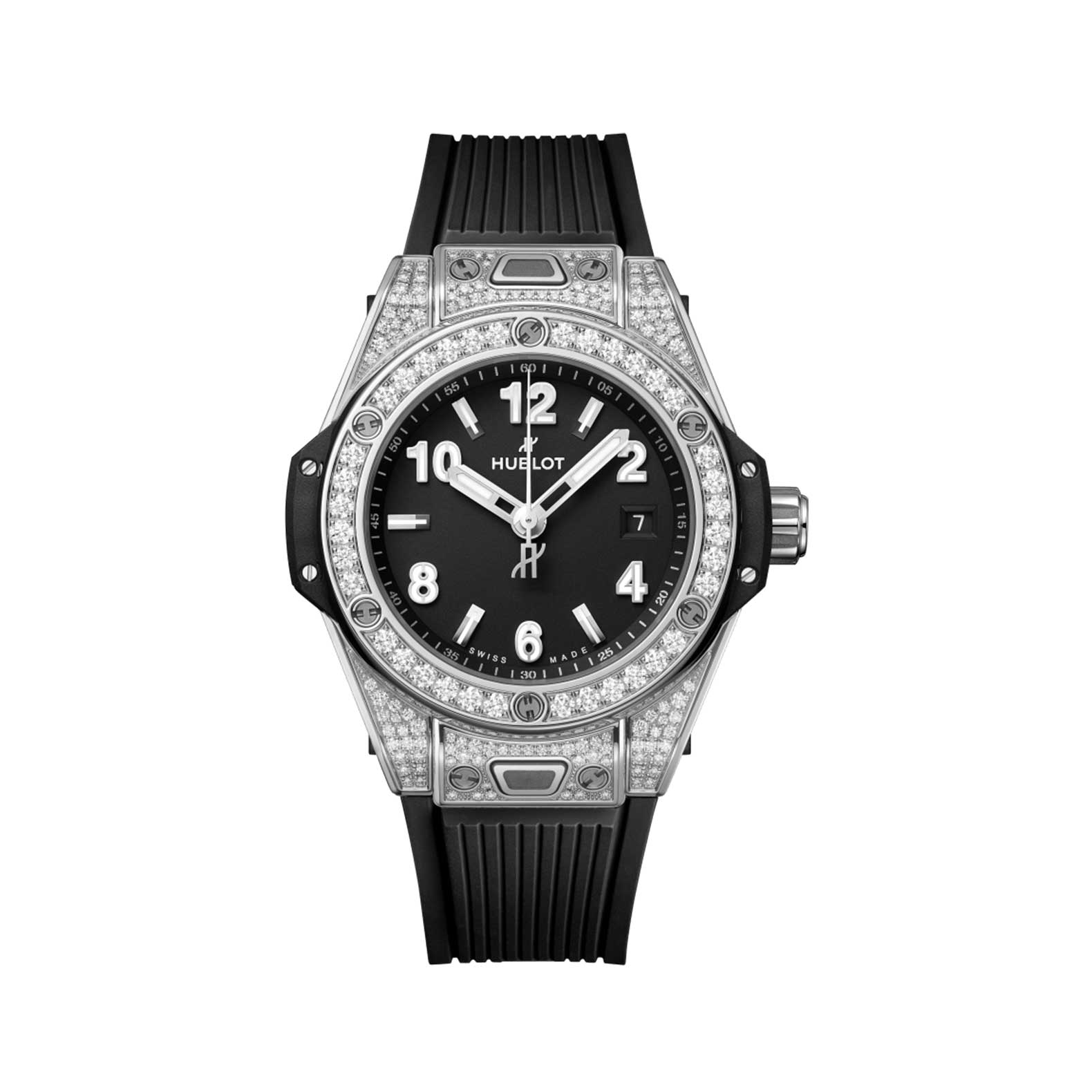 HUBLOT BIG BANG ONE CLICK STEEL PAVÉ