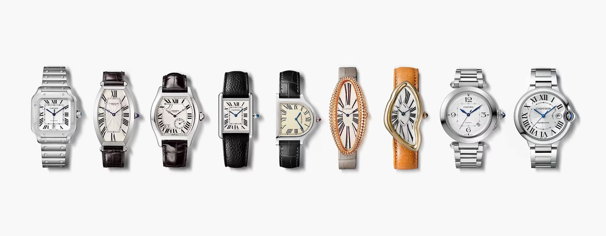 Las diferentes formas de los relojes Cartier